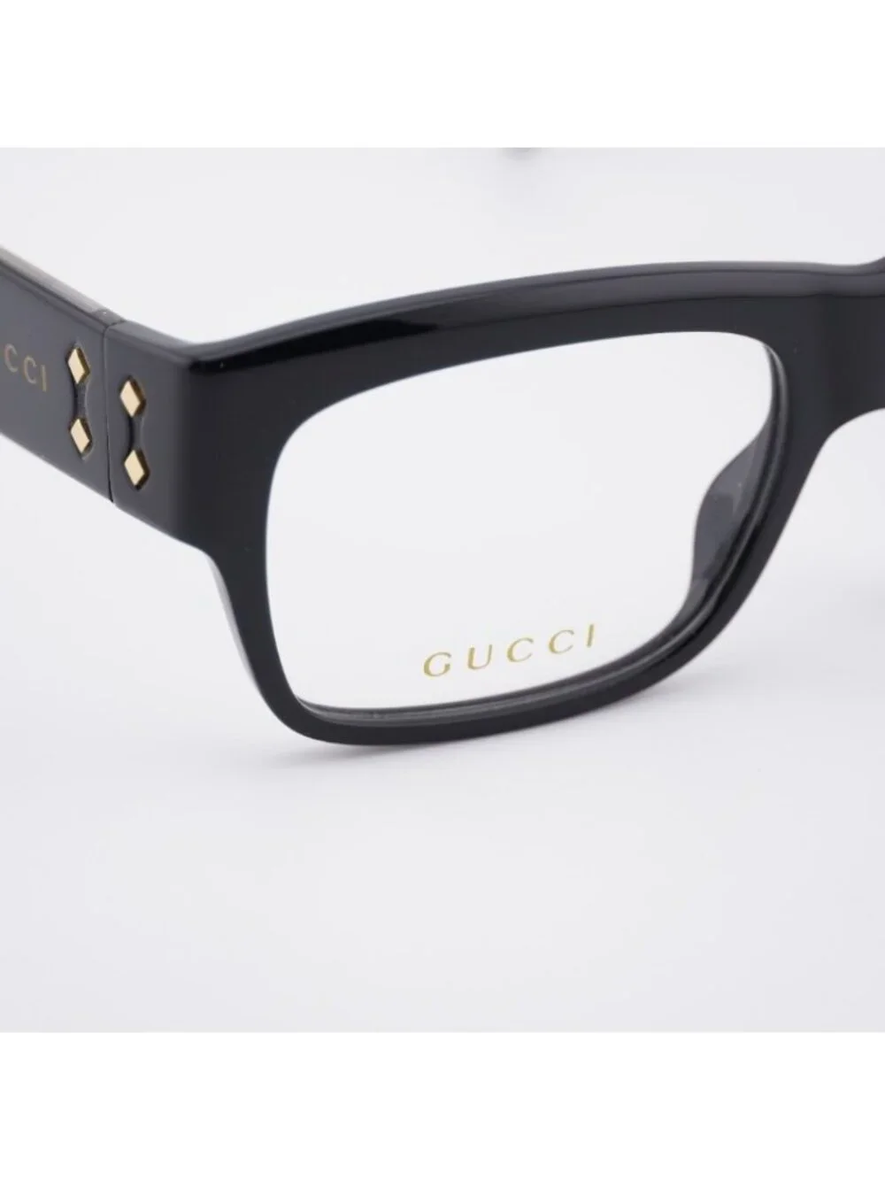 Gucci GG1707O 006 Eyeglasses Black 56mm Square Frame